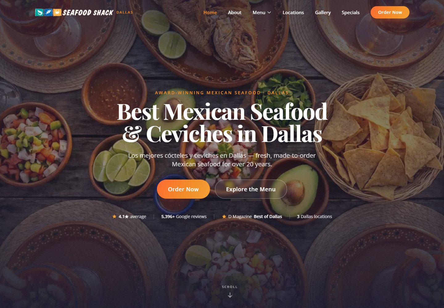 The illustrated brand world, shown through Seafood Shack Dallas