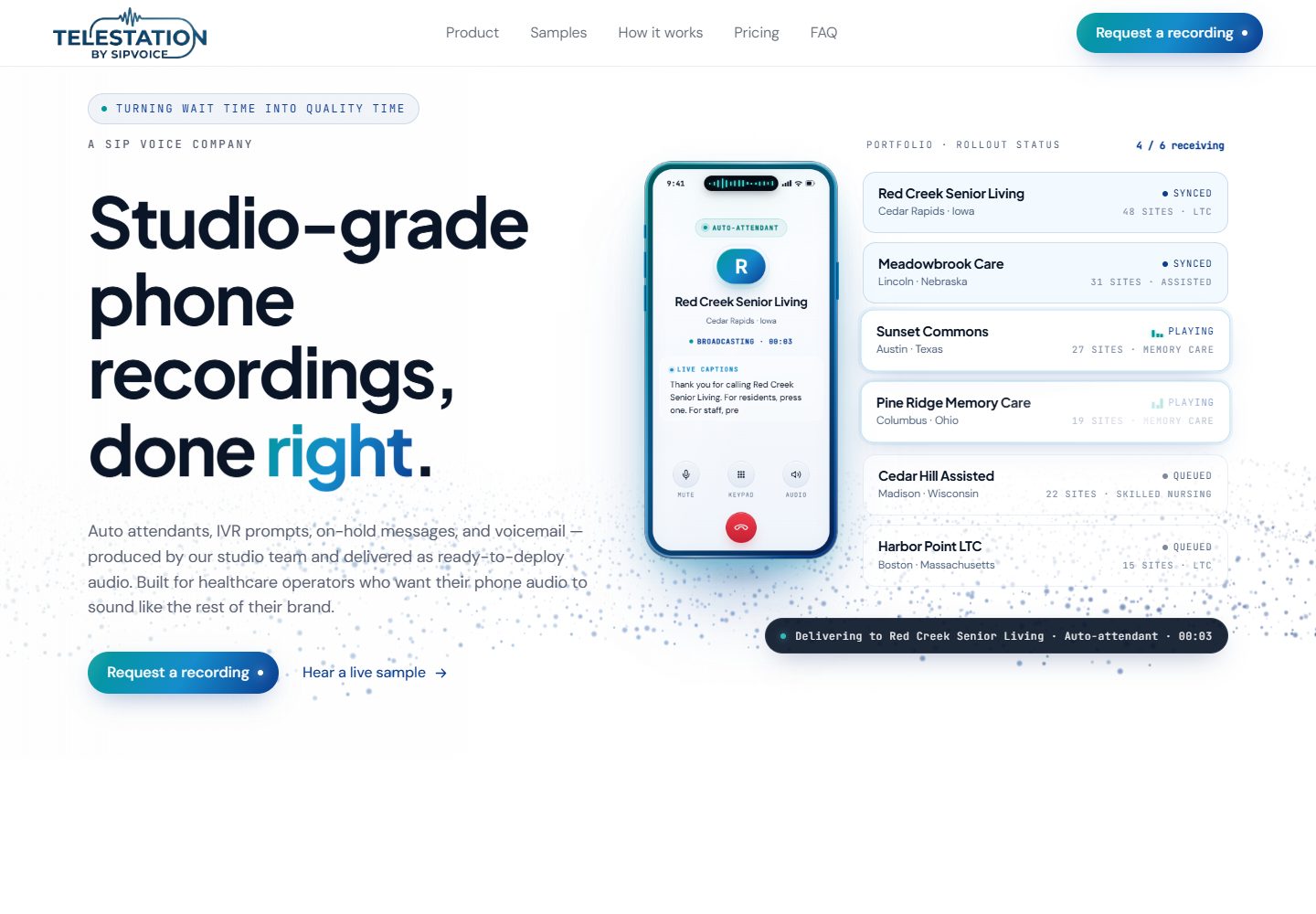 Telestation website preview